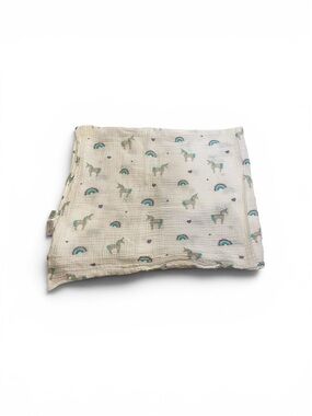 Lulujo Baby Girl Cotton Muslin Security Blanket Unicorn Print 4/$20 🛑